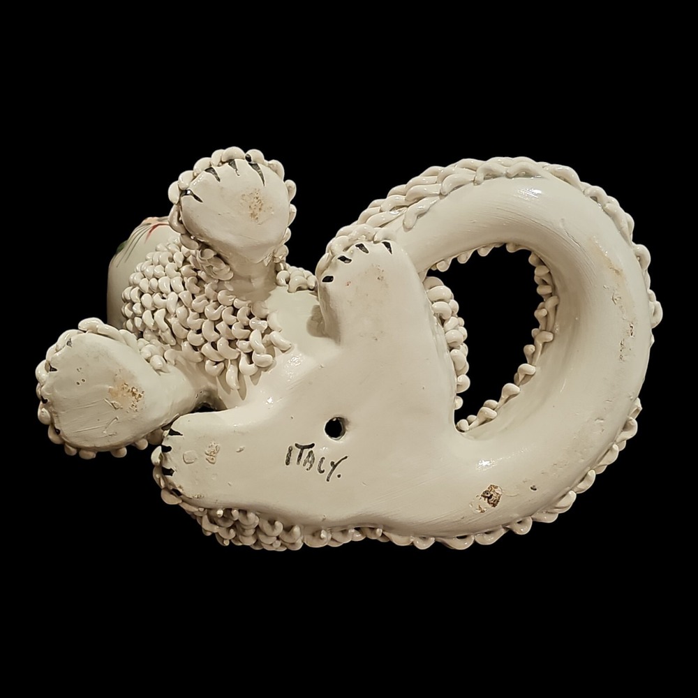 Rare 1950s Gatto, Mid-Century Italian Ceramic Cat Sculpture Spaghetti Pottery - Picture 15 of 16